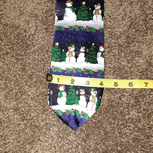 Holidays By MMG Christmas Snowmen Neck Tie - Picture 6 of 6